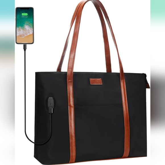 Relavel Handbags - NEW Purse/ Laptop Bag USB Charging Port
